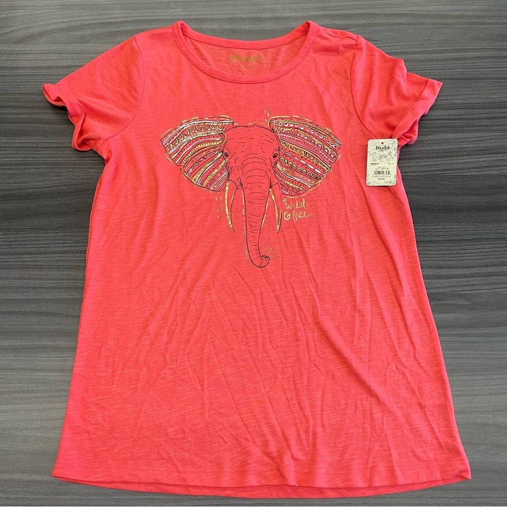 NWT Mudd Elephant Tee-Shirt size 16 girls giftable 🐘